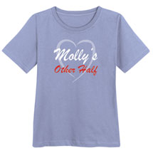 Alternate Image 1 for Personalized 'Your Name' Other Half Shirt