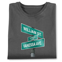 Alternate image for Personalized 'Your Name' Lovers Lane T-Shirt or Sweatshirt