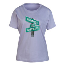Alternate Image 2 for Personalized 'Your Name' Lovers Lane T-Shirt or Sweatshirt