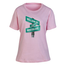 Alternate Image 4 for Personalized 'Your Name' Lovers Lane T-Shirt or Sweatshirt