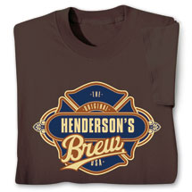 Product Image for Personalized 'Your Name' Custom Brew T-Shirt