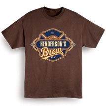 Alternate Image 1 for Personalized 'Your Name' Custom Brew T-Shirt