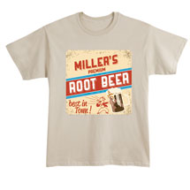 Alternate Image 1 for Personalized 'Your Name' Premium Root Beer Retro T-Shirt