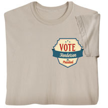 Alternate Image 2 for Personalized 'Your Name' Vote for President Retro (Pocket) Shirt