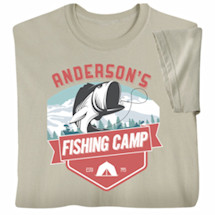 Product Image for Personalized 'Your Name' Fishing Camp T-Shirt or Sweatshirt