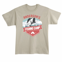 Alternate Image 1 for Personalized 'Your Name' Fishing Camp T-Shirt