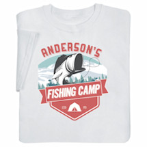 Alternate Image 2 for Personalized 'Your Name' Fishing Camp T-Shirt or Sweatshirt