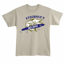 Alternate Image 1 for Personalized 'Your Name' Bait and Tackle T-Shirt