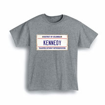 Alternate Image 1 for Personalized State License Plate Shirts - District of Columbia