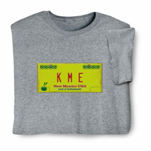 Product Image for Personalized State License Plate Shirts - New Mexico