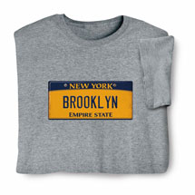 Personalized State License Plate T-Shirt or Sweatshirt - New York
