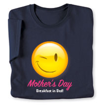 Alternate Image 1 for Personalized Winking Smiley Face Emoji T-Shirt