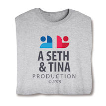 Alternate Image 1 for Customized Couple Production ©(Year) T-Shirt or Sweatshirt, Baby Snapsuit