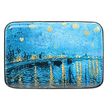 Alternate image for Fine Art Identity Protection RFID Wallet - van Gogh Starry River
