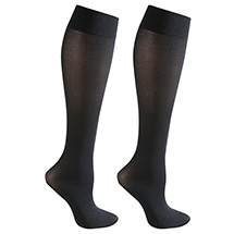 Alternate Image 2 for Celeste Stein® Opaque Closed Toe Mild Compression Trouser Socks - 2 Pack