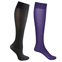 Alternate Image 8 for Celeste Stein® Opaque Closed Toe Mild Compression Trouser Socks - 2 Pack