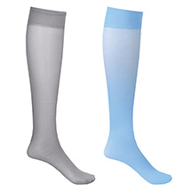 Alternate Image 12 for Celeste Stein® Opaque Closed Toe Wide Calf Mild Compression Trouser Socks - 2 Pack