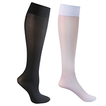 Alternate image for Celeste Stein® Opaque Closed Toe Wide Calf Mild Compression Trouser Socks - 2 Pack