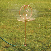 Alternate image for Copper Decorative Spinning Garden Sprinkler 36'