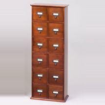 Alternate image for Library CD Storage Cabinet - 12 Drawers