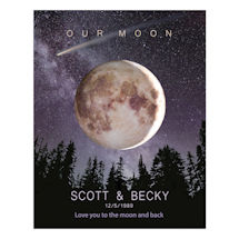 Alternate Image 1 for Personalized Our Moon Print