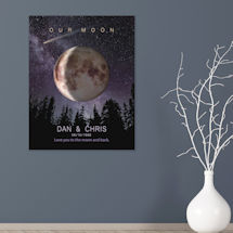 Alternate image for Personalized Our Moon Print