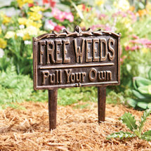 Product Image for Free Weeds Yard Sign