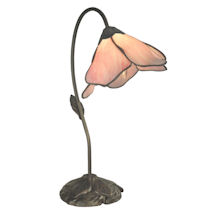 Gossamer Lily Art Glass Lamp