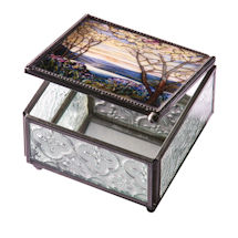 Alternate Image 1 for Tiffany Magnolia Trinket Box (Second)