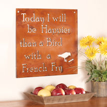 Product Image for Happier Than a Bird with a French Fry Wall Art