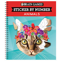 Sticker by Number Book - Animals