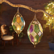 Product Image for Jewel Tones Moroccan Hanging Lantern 