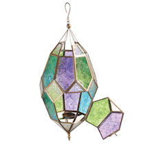 Alternate Image 2 for Jewel Tones Moroccan Hanging Lantern 