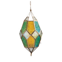 Alternate image for Jewel Tones Moroccan Hanging Lantern 