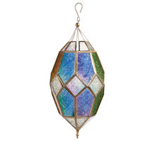 Alternate Image 6 for Jewel Tones Moroccan Hanging Lantern 