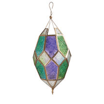 Alternate Image 7 for Jewel Tones Moroccan Hanging Lantern 