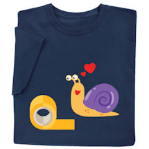 Alternate image for Snail & Tape Love T-Shirt or Sweatshirt 