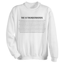 Alternate Image 1 for The 10 Thunderwords T-Shirt or Sweatshirt