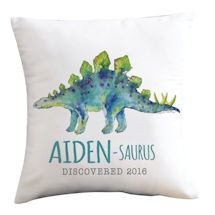 Alternate image for Personalized Stegosaurus Pillow 