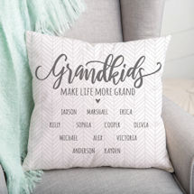 Alternate image for Personalized Grandkids Pillow 
