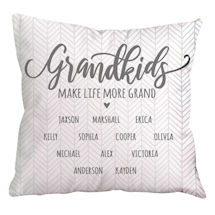Alternate Image 1 for Personalized Grandkids Pillow 