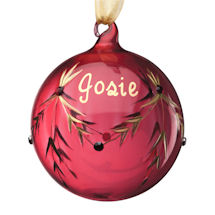 Alternate image for Personalized Birthstone Glass Ornament 