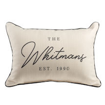 Alternate Image 1 for Personalized Family Name Pillow 