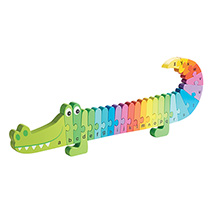 Rainbow Crocodile Alphabet Puzzle 