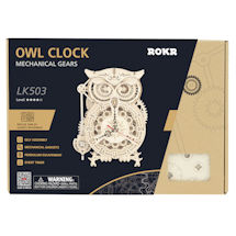 Alternate image for Wooden Owl Standing Clock Kit 