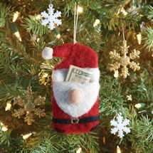Alternate image Felted Santa Gift Card Holder