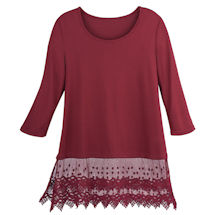 Product Image for Lace-Trimmed Top