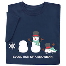 Product Image for Evolution of a Snowman Shirts