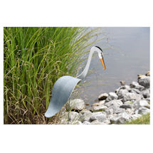 Product Image for Great Blue Heron Dancing Bird Garden Stake