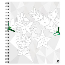 Alternate image Christmas Sticker by Number and Coloring Book Set